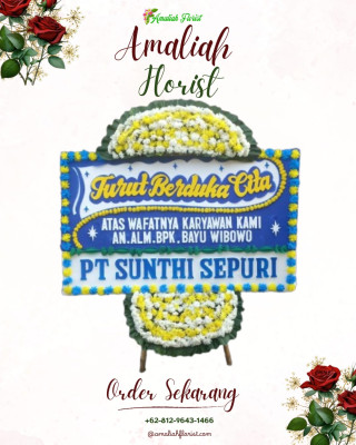 Papan Bunga Duka di Tebet Barat