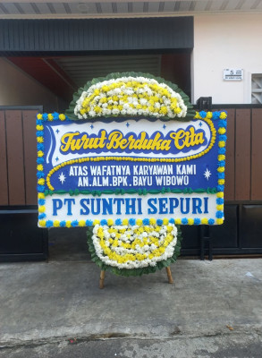 Papan Bunga Duka di Tebet Barat