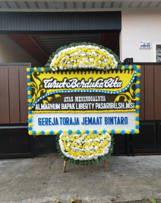 Papan Bunga Duka di Tebet Barat
